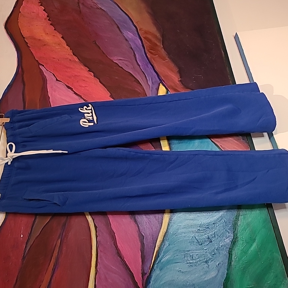 Y2k Vintage Victoria's Secret PINK patchwork sweat pants cute!